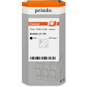 Prindo Tintenpatrone  bk (PRIBLC123BK) ersetzt LC-123BK