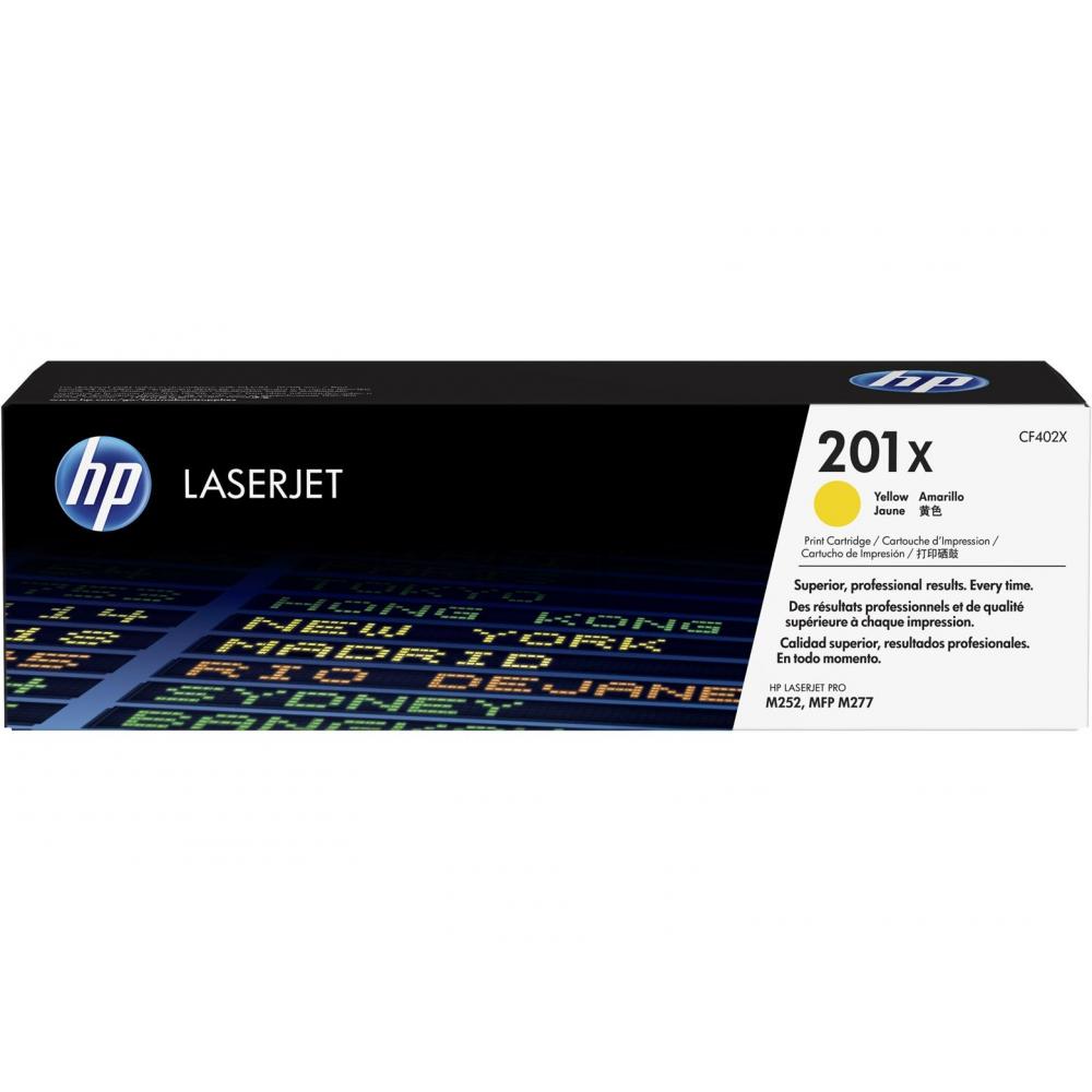HP Toner-Kartusche gelb HC (CF402X, 201X) HP Toner-Kartusche gelb HC (CF402X, 201X)