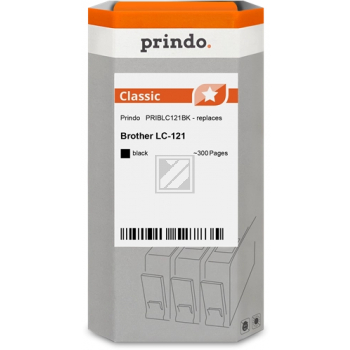 Prindo Tintenpatrone  bk (PRIBLC121BK) ersetzt LC-121BK