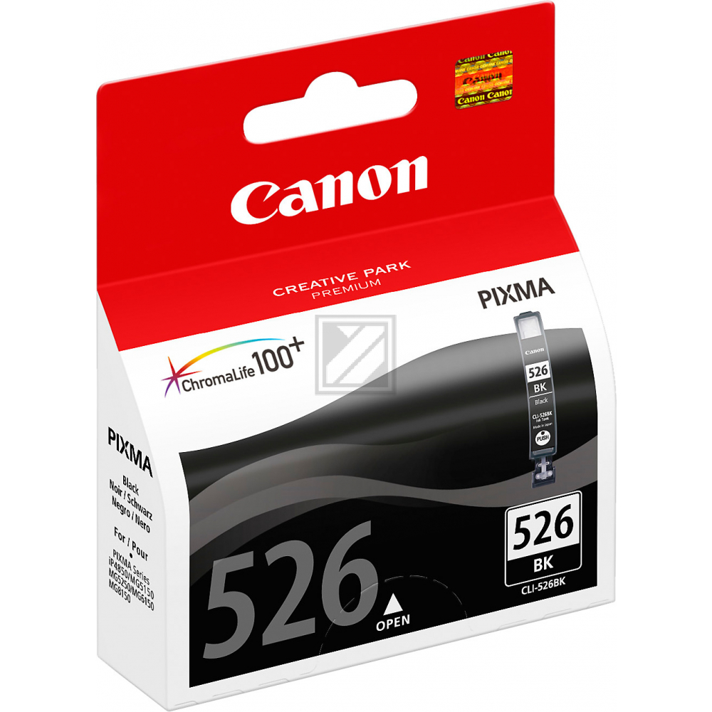 Canon Tintenpatrone schwarz (4540B001, CLI-526BK)