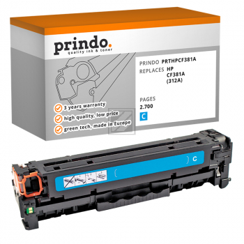 Prindo Toner-Kartusche cyan (PRTHPCF381A) ersetzt 312A Prindo Toner-Kartusche cyan (PRTHPCF381A) ersetzt 312A