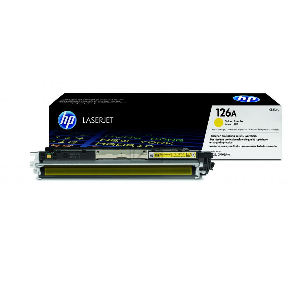 HP Toner-Kartusche gelb (CE312A, 126A) HP Toner-Kartusche gelb (CE312A, 126A)