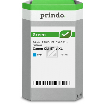 Prindo Tintenpatrone (Green) c HC (PRICCLI571CXLG) ersetzt CLI-571XLC