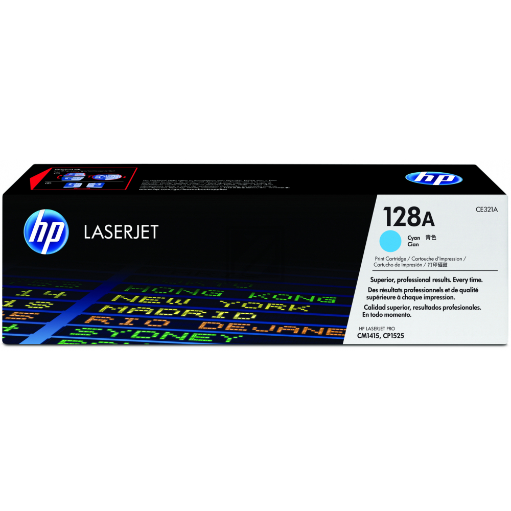 HP Toner-Kartusche cyan (CE321A, 128A) HP Toner-Kartusche cyan (CE321A, 128A)