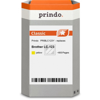 Prindo Tintenpatrone  y (PRIBLC123Y) ersetzt LC-123Y