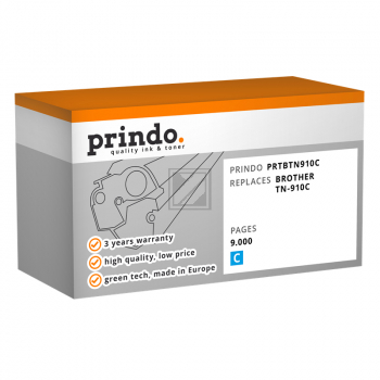 Prindo Toner-Kartusche c (PRTBTN910C) ersetzt TN-910C