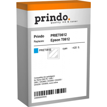 Prindo Tintenpatrone c (PRIET0612) ersetzt T0612