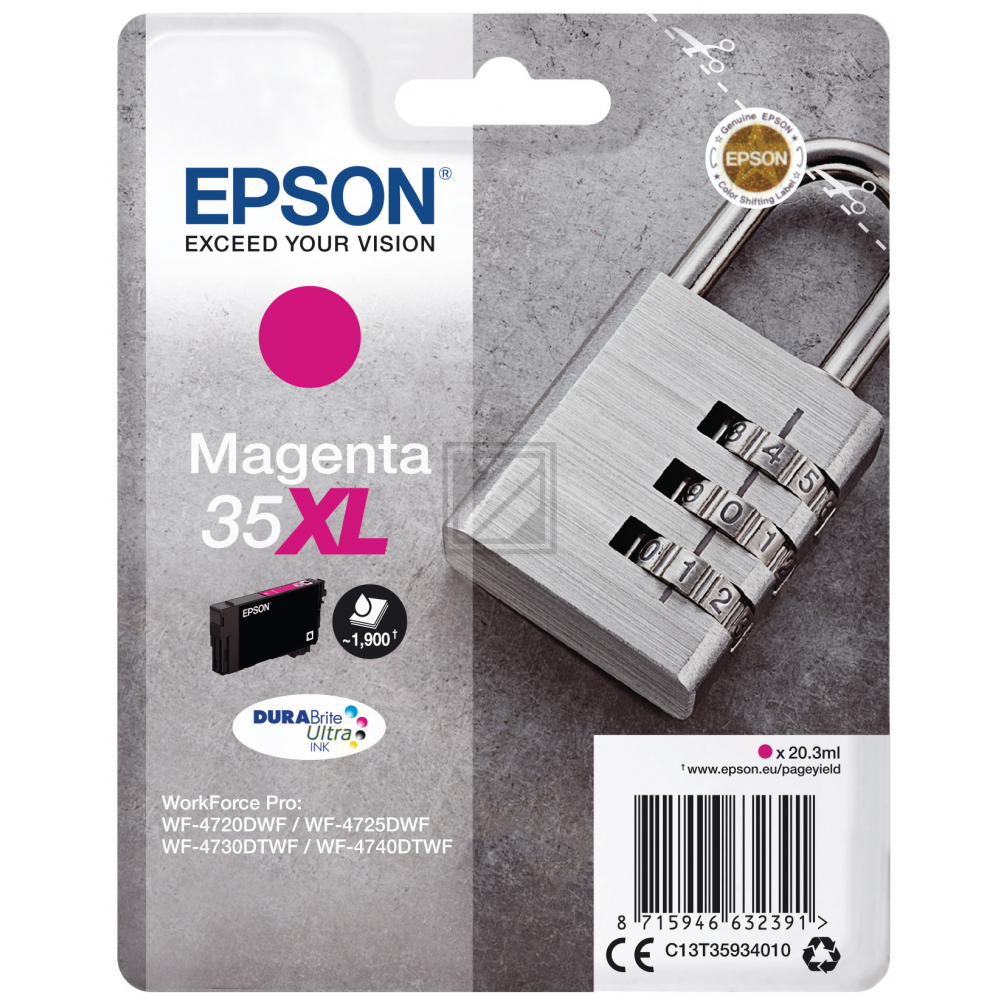 Epson Tintenpatrone m HC (C13T35934010, 35XL)