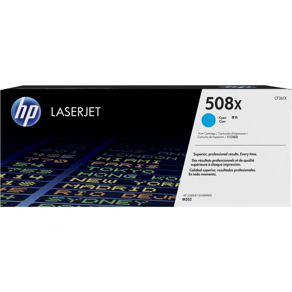 HP Toner-Kartusche cyan HC (CF361X, 508X) HP Toner-Kartusche cyan HC (CF361X, 508X)