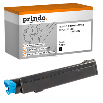 Prindo Toner-Kit bk (PRTO43979102) ersetzt 43979102