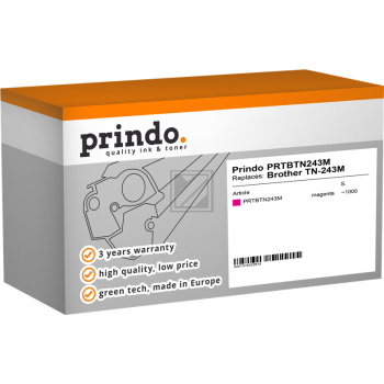 Prindo Toner-Kartusche magenta ersetzt TN-243M