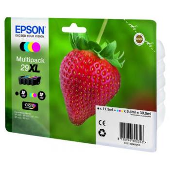 Epson Tintenpatrone gelb, magenta, schwarz, cyan HC (C13T29964010, T2996)