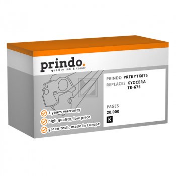 Prindo Toner-Kit bk (PRTKYTK675) ersetzt TK-675