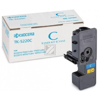 Kyocera Toner-Kit cyan SC (1T02R9CNL1, TK-5220C) Kyocera Toner-Kit cyan SC (1T02R9CNL1, TK-5220C)
