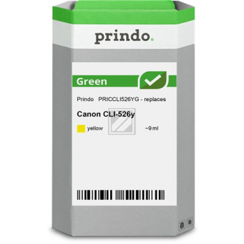Prindo Tintenpatrone (Green) y (PRICCLI526YG) ersetzt CLI-526Y