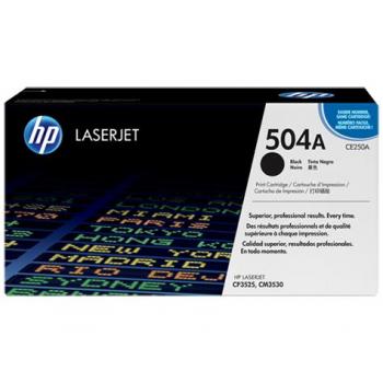 HP Toner-Kartusche bk (CE250A, 504A)