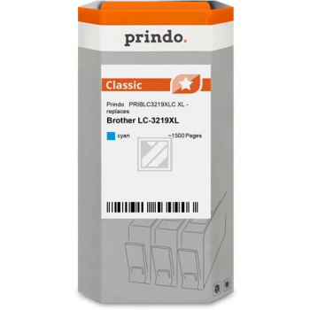 Prindo Tintenpatrone  c HC (PRIBLC3219XLC) ersetzt LC-3219XLC