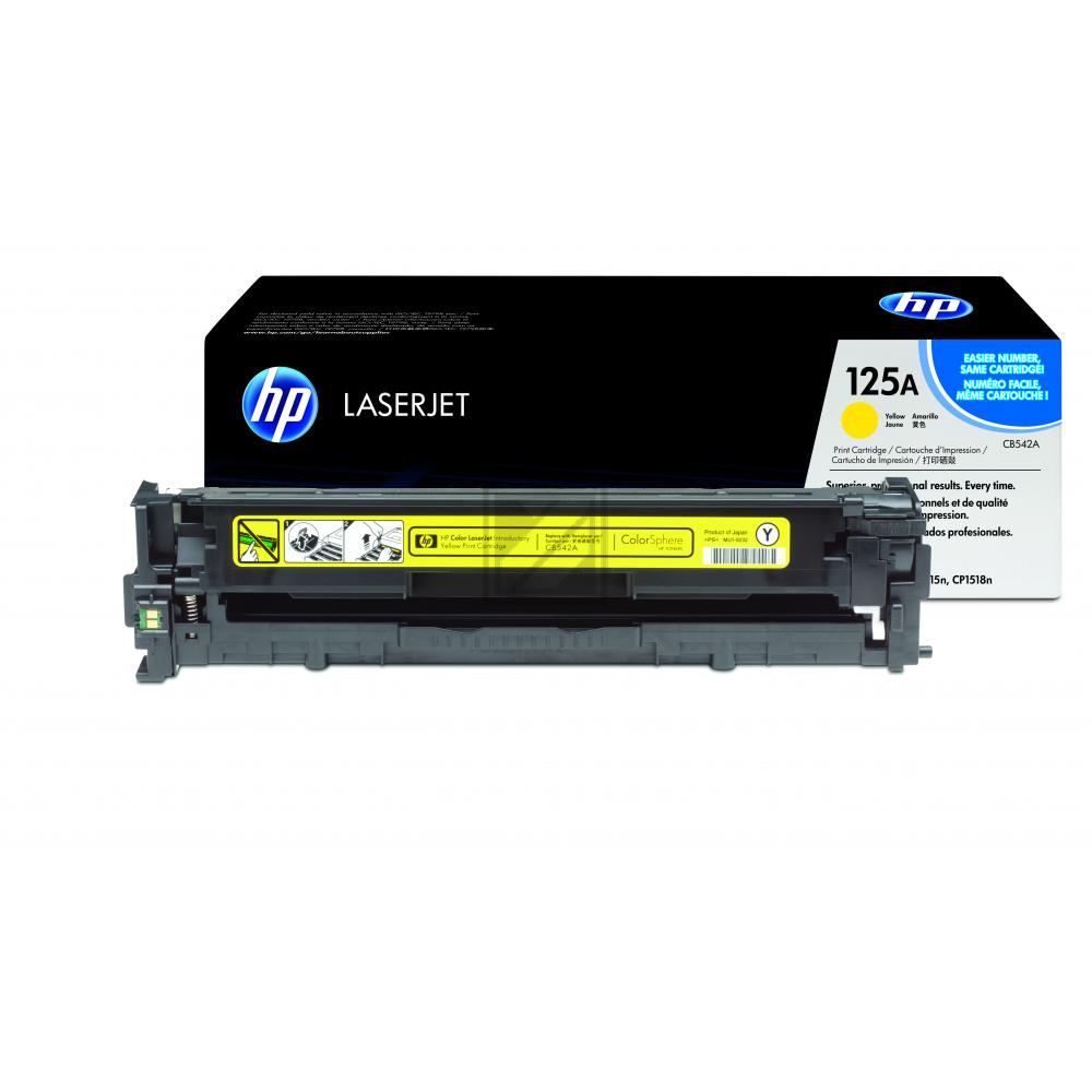 HP Toner-Kartusche gelb (CB542A, 125A) HP Toner-Kartusche gelb (CB542A, 125A)
